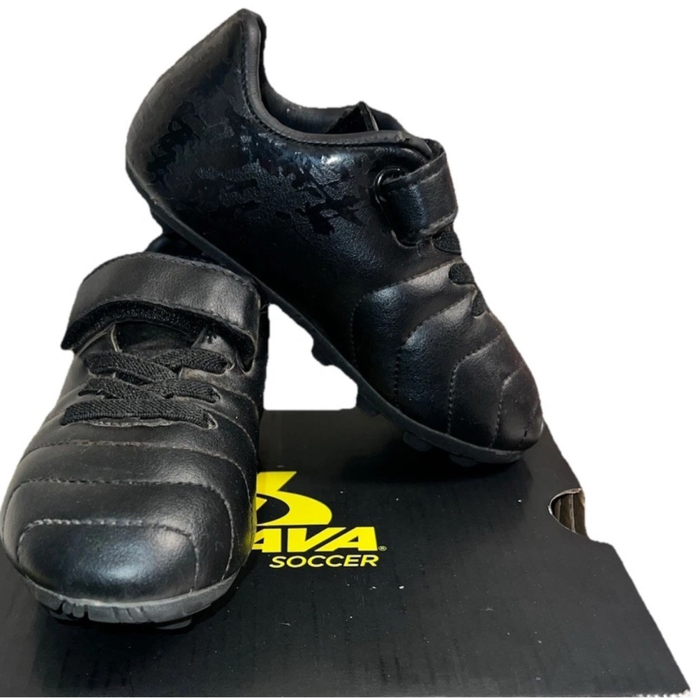 ‼️SOLD ‼️Brava Toddlers Racer II Black Soccer Sneakers